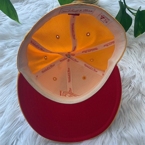 Vintage Mitchell & Ness Yellow Atlanta Flames Hat - Picture 5 of 6